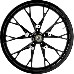 PartzBiz HD 3D-MAR213SBABST - Coastal Moto Black Marlin Precision 21 3.5 ขอบล้อ 08+ Harley Touring ABS DD