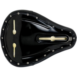 PartzBiz HD 4005-105 - เบาะนั่ง Biltwell Midline Tuck N Roll Black Solo Classic Retro Style Custom Chopper