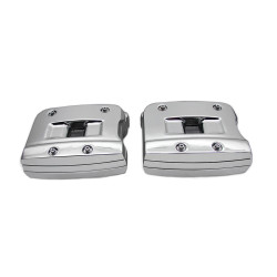 PartzBiz HD 42-0754 - Chrome Rocker Box ครอบคลุมปะเก็นแข็ง 1984-1991 Harley Dyna Softail Touring EVO PartzBiz HD 42-0754 - Chrome Rocker Box ครอบคลุมปะเก็นแข็ง 1984-1991 Harley Dyna Softail Touring EVO