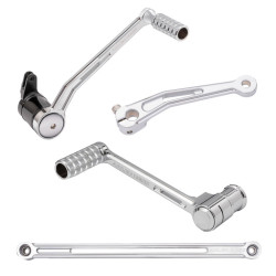 PartzBiz HD 420-105 - Arlen Ness Solo Chrome Speedliner Foot Control Kit w/ Toe Shifter Harley Touring PartzBiz HD 420-105 - Arlen Ness Solo Chrome Speedliner Foot Control Kit w/ Toe Shifter Harley Touring