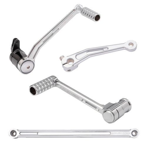 PartzBiz HD: 3483012-Arlen Ness Solo Chrome Speedliner Foot Control Kit w/ Toe Shifter Harley Touring PartzBiz HD: 3483012-Arlen Ness Solo Chrome Speedliner Foot Control Kit w/ Toe Shifter Harley Touring