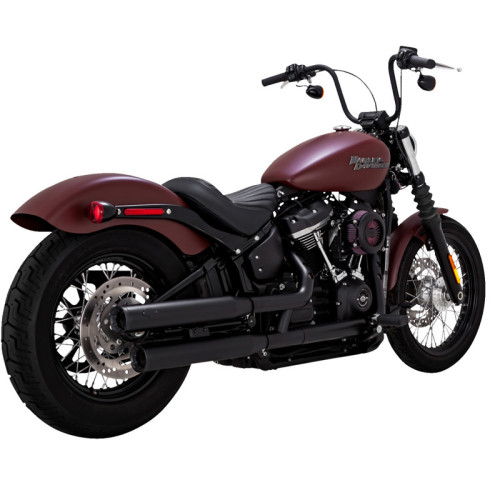 PartzBiz HD: 3483422-Vance & Hines Black Eliminator 300 Exhaust Slip On Mufflers Harley Softail 18+ PartzBiz HD: 3483422-Vance & Hines Black Eliminator 300 Exhaust Slip On Mufflers Harley Softail 18+