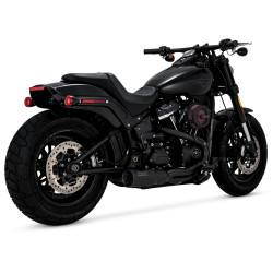 PartzBiz HD 47331 - Vance & Hines Black 2 Into 1 Upsweep Short Exhaust System Harley Softail 18+ M8 PartzBiz HD 47331 - Vance & Hines Black 2 Into 1 Upsweep Short Exhaust System Harley Softail 18+ M8