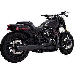 PartzBiz HD 47387 - Vance & Hines Black 2 Into 1 Pro Pipe Exhaust System Harley Softail FX FL 18+ M8 PartzBiz HD 47387 - Vance & Hines Black 2 Into 1 Pro Pipe Exhaust System Harley Softail FX FL 18+ M8
