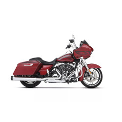 PartzBiz HD 500-0109 - Rinehart Black MotoPro45 4.5 Slip On Mufflers ท่อไอเสีย 95-16 Harley Touring