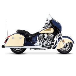 PartzBiz HD 500-0501 - Rinehart 4‚” ท่อเก็บเสียง Slip-On สีดำ ปลายท่อไอเสีย Indian Touring 14+