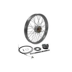 PartzBiz HD 52-0358 - Chrome Mini Drum 21‚”x 2.15 40 ก้านล้อหน้า Harley Chopper Bobber Rigid