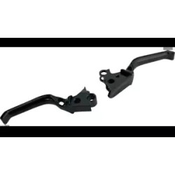 PartzBiz HD 530-018 - ชุดคันโยก Arlen Ness Method คู่เหล็กแท่งไฮดรอลิกสีดำ Harley Touring Trike 17-20