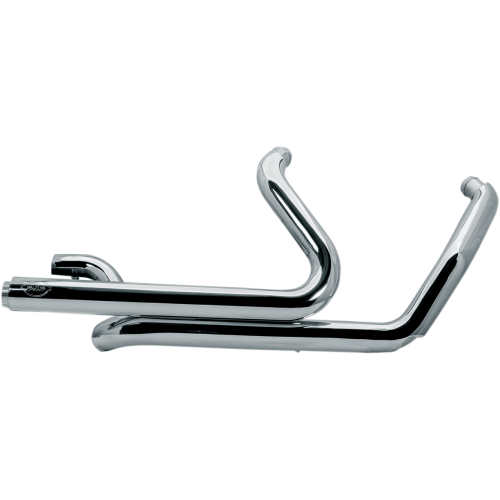 PartzBiz HD: 3453304-S&S Chrome Power-Tune Duals Header Exhaust Pipes Harley 17-20 Touring Bagger
