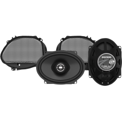PartzBiz HD 572RG-XLF - ลำโพงแฟริ่ง Hogtunes XL Series 5″ x 7‚” โคแอกเชียล 2 โอห์มคู่ Harley FLTR 98-13