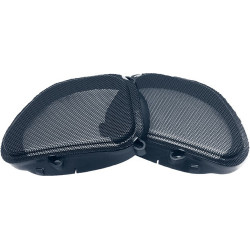 PartzBiz HD 57 MESH - Hogtunes ด้านหน้าสีดำตาข่ายลำโพง Grills Grilles Harley Road Glide 98-13