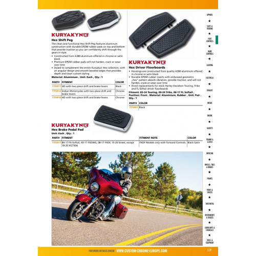 PartzBiz HD: 3464981-Kuryakyn Hex Driver Floorboards Foot Peg Black Harley 83+ Touring Softail Dyna PartzBiz HD: 3464981-Kuryakyn Hex Driver Floorboards Foot Peg Black Harley 83+ Touring Softail Dyna