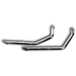 PartzBiz HD 60-207 - Chrome Drag Pipes ระบบท่อไอเสียตรง 1.75‚” 1 3/4‚” 40‚” Harley Dyna FXD 91-06