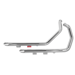 PartzBiz HD 60-217 - 1 3/4‚” Chrome 40‚” ท่อลากแบบกำหนดเอง Slash Cut 04-06 Harley Sportster XL