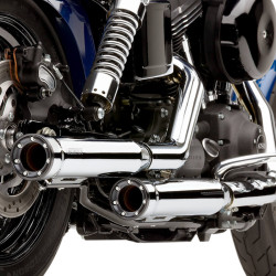 PartzBiz HD 6055 - Cobra Chrome 3” RPT Slip On Mufflers Exhaust Pipes Harley 91-2017 Dyna FXD FXDB PartzBiz HD 6055 - Cobra Chrome 3” RPT Slip On Mufflers Exhaust Pipes Harley 91-2017 Dyna FXD FXDB