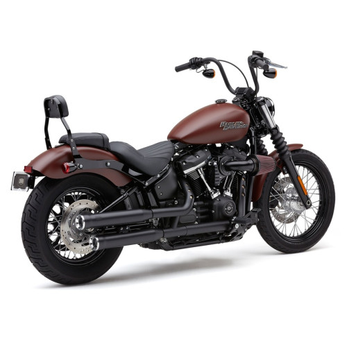 PartzBiz HD: 3448924-Cobra 3” RPT Slip-On Black Mufflers Exhaust Pipes 18-20 Harley Softail M8 6057B