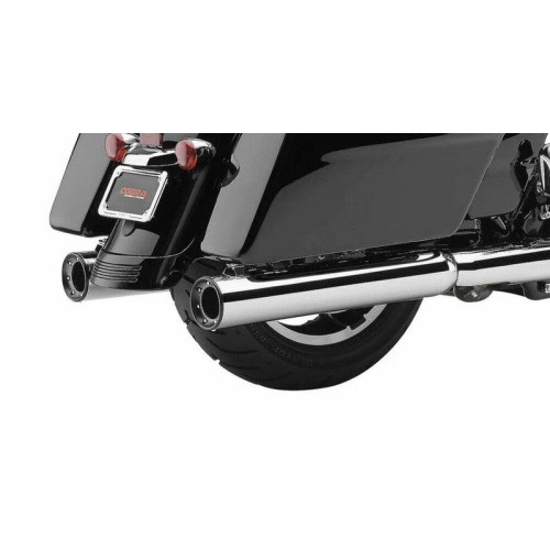 PartzBiz HD: 3446489-Cobra 4” RPT Slip-On Chrome Mufflers Pipes Exhaust Harley Touring Bagger 17+ M8 PartzBiz HD: 3446489-Cobra 4” RPT Slip-On Chrome Mufflers Pipes Exhaust Harley Touring Bagger 17+ M8