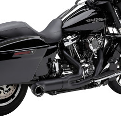 PartzBiz HD 6271B-1 - Cobra Turn Out 2 into 1 Exhaust Header Black Heat Shield 4” Harley Touring 17+ PartzBiz HD 6271B-1 - Cobra Turn Out 2 into 1 Exhaust Header Black Heat Shield 4” Harley Touring 17+