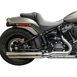 PartzBiz HD 634Z-32B - D&D 2:1 Chrome Fat Cat ระบบท่อไอเสียหลังตรง Harley M8 Softail 2018+ PartzBiz HD 634Z-32B - D&D 2:1 Chrome Fat Cat ระบบท่อไอเสียหลังตรง Harley M8 Softail 2018+