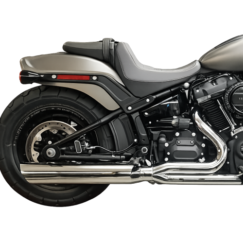 PartzBiz HD: 3449645-D&D 2:1 Chrome Fat Cat ระบบท่อไอเสียหลังตรง Harley M8 Softail 2018+ PartzBiz HD: 3449645-D&D 2:1 Chrome Fat Cat ระบบท่อไอเสียหลังตรง Harley M8 Softail 2018+