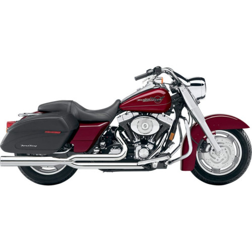 PartzBiz HD: 3447863-Chrome Cobra PowerPro HP 2-into-1 Full Exhaust Pipe Header Harley 95-06 Touring