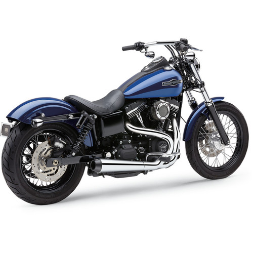 PartzBiz HD: 3447855-Chrome Cobra El Diablo 2 into 1 2-1 Full Exhaust Pipe Header 06-2011 Harley Dyna PartzBiz HD: 3447855-Chrome Cobra El Diablo 2 into 1 2-1 Full Exhaust Pipe Header 06-2011 Harley Dyna