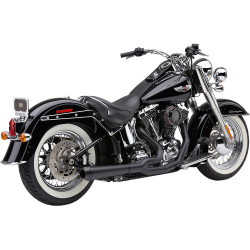 PartzBiz HD 6483B - Cobra El Diablo 2:1 Exhaust Header Pipe Black 4” Megaphone Harley Softail 12-17 PartzBiz HD 6483B - Cobra El Diablo 2:1 Exhaust Header Pipe Black 4” Megaphone Harley Softail 12-17
