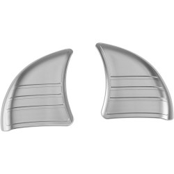 PartzBiz HD 6978 - Kuryakyn Chrome Tri Line ฟิลเลอร์กระจกแฟริ่งด้านในครอบคลุม Harley Touring 6978 PartzBiz HD 6978 - Kuryakyn Chrome Tri Line ฟิลเลอร์กระจกแฟริ่งด้านในครอบคลุม Harley Touring 6978