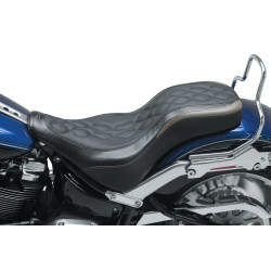 PartzBiz HD 75836 - Mustang Day Tripper One Piece Driver Passenger Seat Harley Softail Fat Boy FLFB
