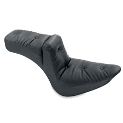 PartzBiz HD 76390 - Mustang One-Piece Regal Duke Extra Wide Seat 06-17 Harley Fatboy Softail 200Tire