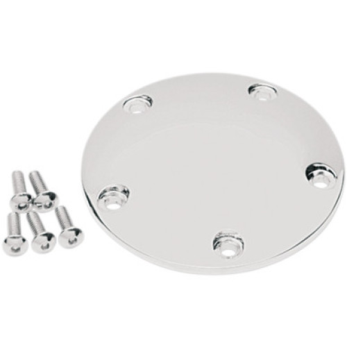 PartzBiz HD: 3445617-Chrome Ignition Cam Chest Points Cover Trim Harley Big Twin Cam 99+ Touring Dyna