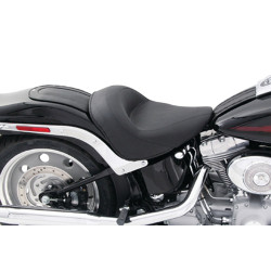 PartzBiz HD 78117 - Mustang Black Smooth Fender Bib Cover 06-17 Harley Softail 200mm Tyre Fatboy
