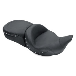 PartzBiz HD 79556 - Mustang Super One- Piece Seat Vintage พร้อมพนักพิงคนขับ 08-2020 Harley Touring PartzBiz HD 79556 - Mustang Super One- Piece Seat Vintage พร้อมพนักพิงคนขับ 08-2020 Harley Touring