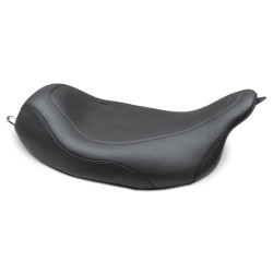 PartzBiz HD 79727AB - Mustang Wide Tripper Solo Seat พนักพิงแบบถอดได้สีดำสีแดง Harley Touring 2008+