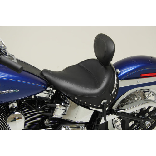 PartzBiz HD: 3458340-Mustang Wide Solo Seat Black With Driver Backrest 2005-2017 Harley Deluxe 79914 PartzBiz HD: 3458340-Mustang Wide Solo Seat Black With Driver Backrest 2005-2017 Harley Deluxe 79914