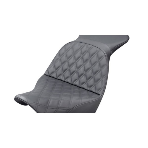 PartzBiz HD: 3465996-Saddlemen Explorer Lattice Stitch Touring Seat M8 Harley 18+ Softail FXLR FLSB