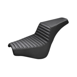 PartzBiz HD 818-30-171 - Saddlemen Black Step 2 เบาะนั่งแบบเหน็บและม้วน Harley Softail 18+ Street Bob FXST