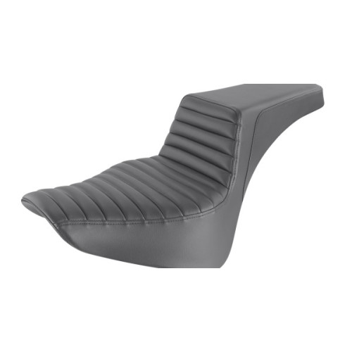 PartzBiz HD: 3476404-Saddlemen Black Step 2 Up Tuck N Roll Driver Stitch Seat Harley Softail 18+ M8
