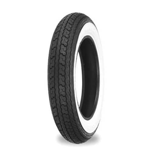 PartzBiz HD: 3464315-Shinko 550 Front Rear Tire 3.50-10 59J Whitewall Moped Scooter Classic Tubeless