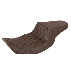 PartzBiz HD 897-06-172 - Saddlemen Black Front Lattice Stitch Step 2 Up Seat Harley 97-07 Touring FLHR/X