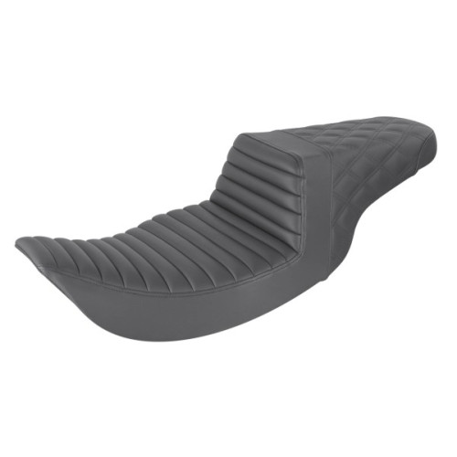 PartzBiz HD: 3490935-Saddlemen Black Step 2 Up Lattice Stitch Tuck N Roll Seat Harley Touring 97-07 PartzBiz HD: 3490935-Saddlemen Black Step 2 Up Lattice Stitch Tuck N Roll Seat Harley Touring 97-07