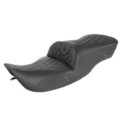 PartzBiz HD 897-06-182HCT - Saddlemen Lattice Stitch Heated Road Sofa Seats 1997-2007 Harley Touring Bagger PartzBiz HD 897-06-182HCT - Saddlemen Lattice Stitch Heated Road Sofa Seats 1997-2007 Harley Touring Bagger