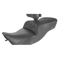 PartzBiz HD 897-06-187BRHCT - Saddlemen Roadsofa Extended Seat พนักพิงสีดำเจลความร้อน Harley Touring 99-07 PartzBiz HD 897-06-187BRHCT - Saddlemen Roadsofa Extended Seat พนักพิงสีดำเจลความร้อน Harley Touring 99-07