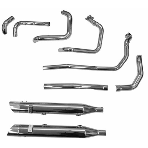 PartzBiz HD: 3465079-Bassani True Duals 2 เป็น 2 ระบบท่อไอเสีย Indian 14+ Chieftain Roadmaster