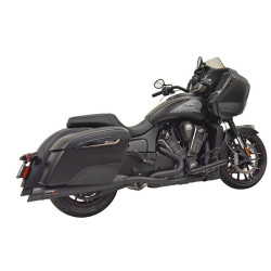 PartzBiz HD 8H16SB - Bassani Black Performance True Dual Exhaust Pipes System Indian Challenger 2020