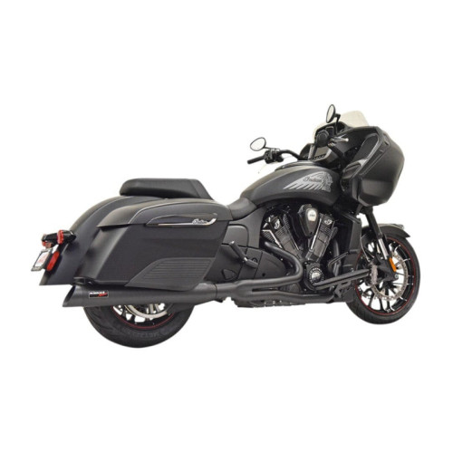 PartzBiz HD: 3474889-Bassani Black Road Rage 2 Into 1 Exhaust Pipes Header Indian Challenger 2020