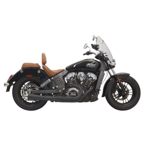 PartzBiz HD: 3444096-Bassani Road Rage Black 2 into 1 2-1 Exhaust Header Pipe Indian Scout 2015-2018 PartzBiz HD: 3444096-Bassani Road Rage Black 2 into 1 2-1 Exhaust Header Pipe Indian Scout 2015-2018