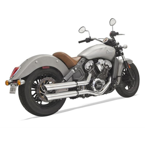 PartzBiz HD: 3465075-Bassani 3” Chrome Classic Slip On Mufflers Slash Cut Exhaust Indian 17-19 Scout PartzBiz HD: 3465075-Bassani 3” Chrome Classic Slip On Mufflers Slash Cut Exhaust Indian 17-19 Scout