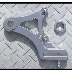 PartzBiz HD 90-810 - Ultima Polished Rear Brake Caliper Hanger Bracket Harley Softail FX FL 1987-1999 PartzBiz HD 90-810 - Ultima Polished Rear Brake Caliper Hanger Bracket Harley Softail FX FL 1987-1999