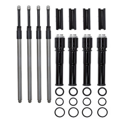 PartzBiz HD 930-0143 - Black S&S Quickee EZ Install Adjustable Pushrods Cover Kit 99-17 Harley Twin Cam PartzBiz HD 930-0143 - Black S&S Quickee EZ Install Adjustable Pushrods Cover Kit 99-17 Harley Twin Cam